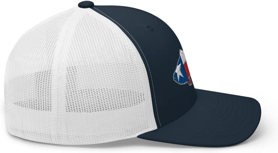 Gunner Gear Fishing Hat Bass Fish Texas Flag Embroidered Snapback Trucker Hat