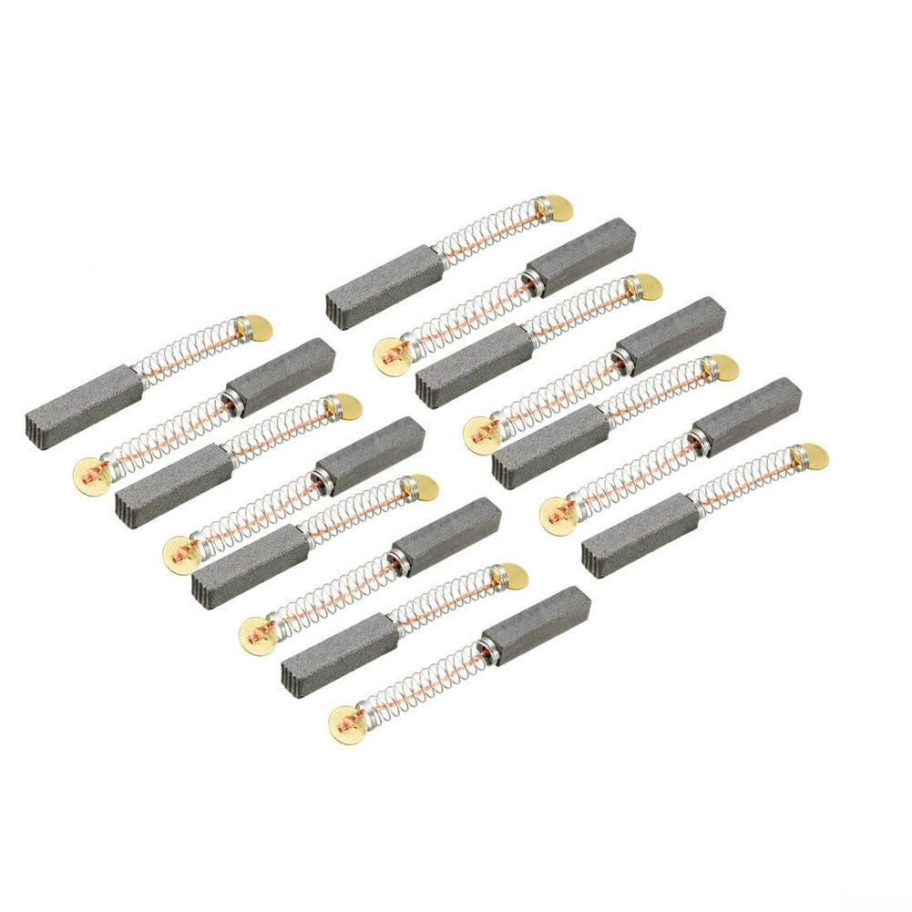 Set di spazzole di carbone di ricambio, 15 pezzi, 20 mm x 5 mm x 5 mm, per vari motori elettrici