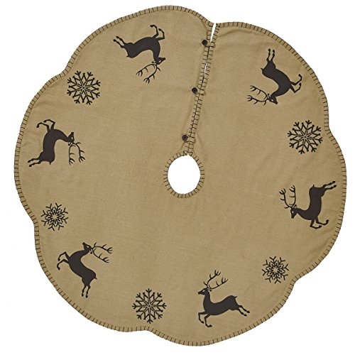 Prancer Holiday Christmas Tree Skirt 48