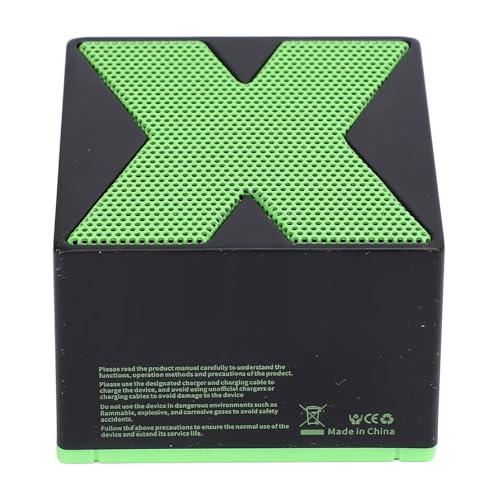Fafeims Mini Altavoz de Escritorio Estéreo HiFi, Altavoz Inalámbrico Portátil para Llamadas, para Hombres, Mujeres, Niños, Niñas y Adolescentes, Resistente Al Agua IP54 (Black)