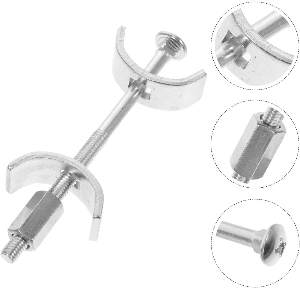 10pcs Countertop Connector Hardware, Galvanized Steel Silver Joint