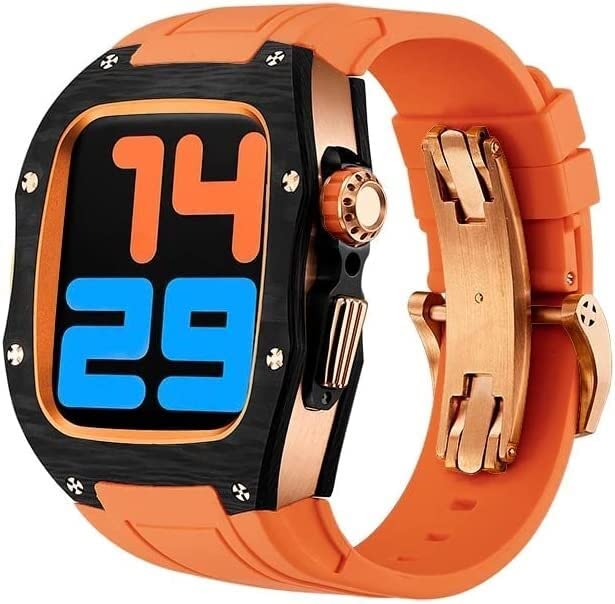 Coque carbone Apple Watch Series 8 antichoc protège boîtier iWatch 44 45 mm