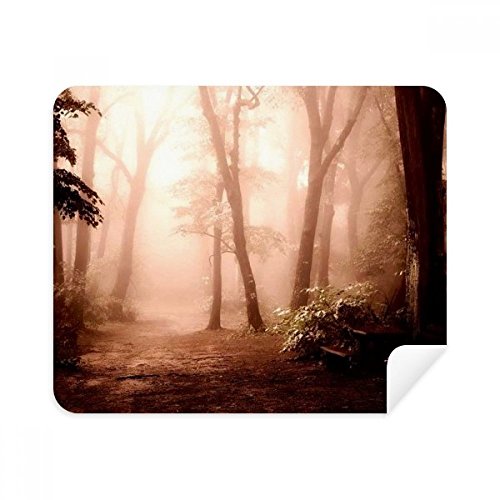 Chiffon de nettoyage lunettes sciences forestières rouge foncé tissu suède pour écran pc et portable