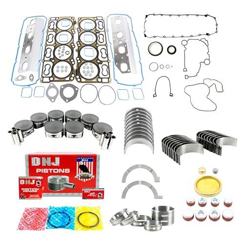 DNJ EK1163B Engine Rebuild Kit for 2011-2015 Dodge Jeep Durango Grand Cherokee 5.7L V8 16V OHV 345cid