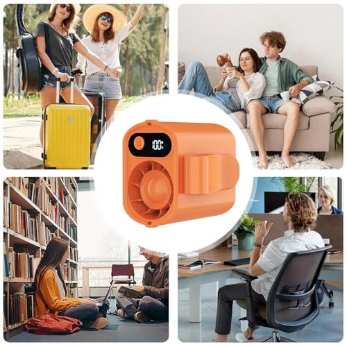 Ventilador de cintura portátil recargable con batería de alto flujo 5