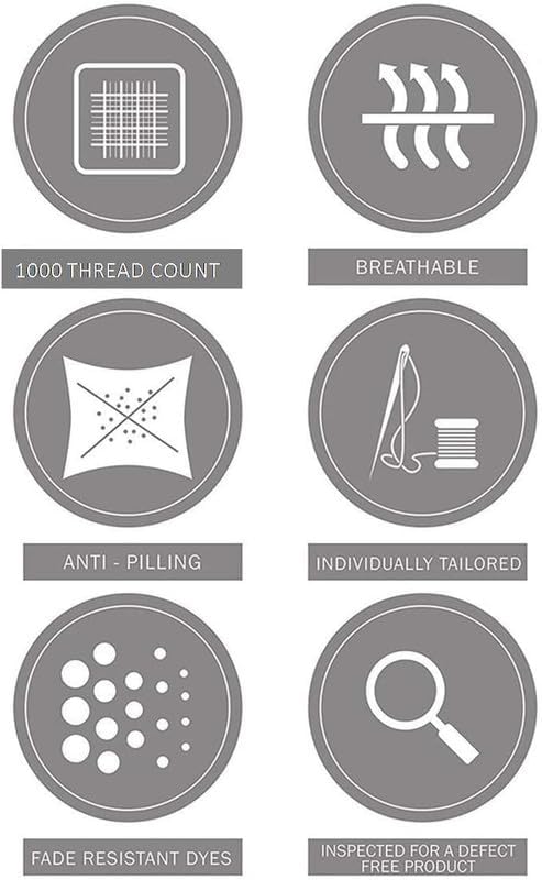 1000 Thread Count 100% Egyptian Cotton King Size 4 Pc White Sheet Set 18 inch deep Pocket, Long Staple Cotton Sateen Weave Bedding Sheets, King Sheet Set White - Image 5