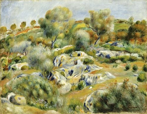 Peinture Poster Impression de qualité pour ce paysage de Bretagne par Pierre Auguste Renoir