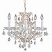 Crystorama 4405-GD-CL-S Crystal Five Light Mini Chandeliers from Maria Theresa collection in Gold, Champ, Gld Leaffinish,
