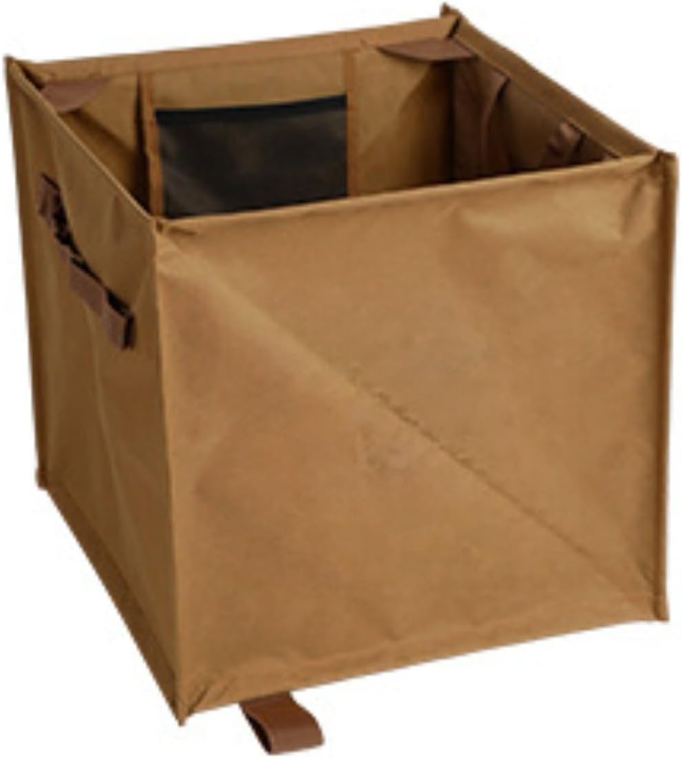 fancyflyアウトドアピクニック雑貨バッグ折り畳み式ゴミ箱ポータブルロープ収納カゴキャンプ大容量ゴミ箱 (カーキ色です)