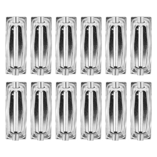 12pcs Drum Hardware Snare Drum Lugs - Ganchos de Garra de Metal de Repuesto para Banda de Marcha, Kit de Jazz, Accesorios para Instrumentos Musicales