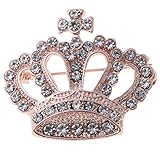 Thobu Fashion Rhinestone Style Brooch Pin Crown Design Breastpin Vintage Wedding Gift