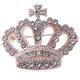 mishiti fashion strass style spilla pin crown design breastpin vintage wedding gift