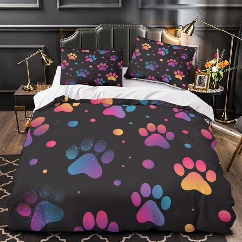 Parure de lit maman pingouin 3D 200x200cm avec housse de couette en microfibre