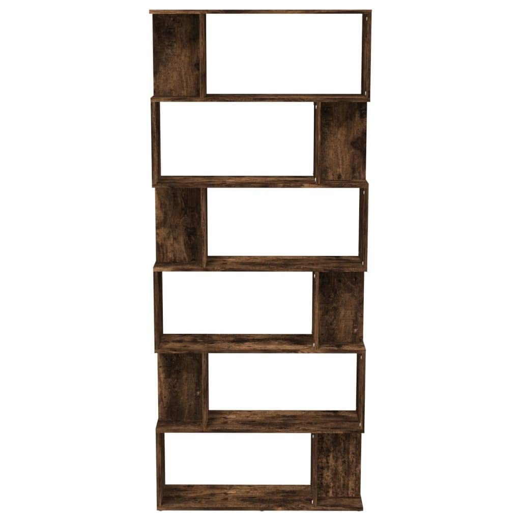 Generisch Bücherregal/Raumteiler Räuchereiche 80x24x192 cm Holzwerkstoff,Möbel,Regalsysteme,Bücherregale Bücherschränke-816059
