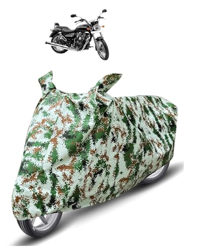 Image of Auto Hub Waterproof Bike Cover Compatible with RE Thunder Bird Dustproof, UV Protection Two Wheeler Bike Thunder Bird Cover - Forest