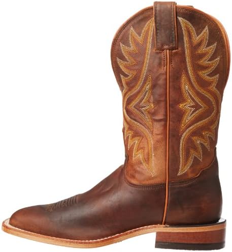 Tony Lama Boot Company Men's Americana Tan Worn Goat - Brown 11in Top Cowboy Boot Brown 10.5 D | Image 6
