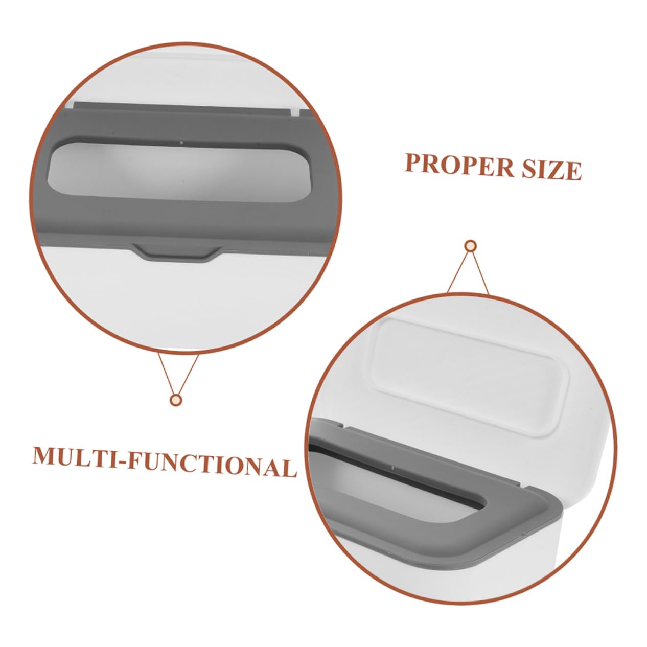 ABOOFAN Distributeur de Lingettes Portable Léger en Pp, Étui à Lingettes de Voyage Rechargeable, Facile à Utiliser, Lot de 2pcs pour Tiroirs