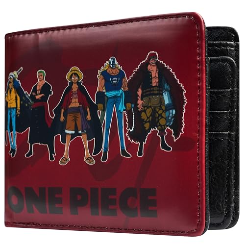 One Piece Portefeuille Garçon Homme et Ado, Porte Cartes en Similicuir, Porte Monnaie et Billets,...
