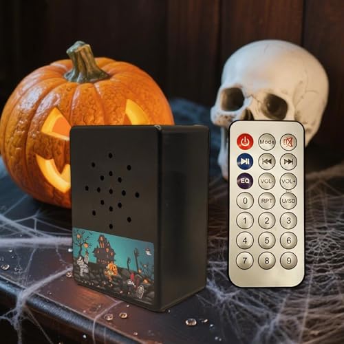 Enceinte Halloween avec sons d'horreur et haut-parleur portable de fête - 5