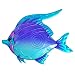 Comfy Hour 10" Purple Blue Metal Art Fish Wall Decor