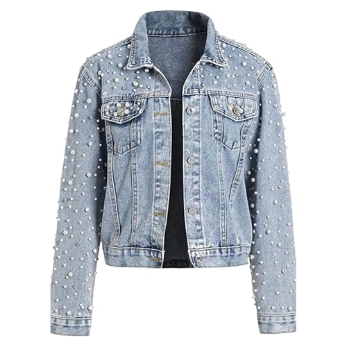 Chaqueta vaquera mujer corta ligera cazadora vaquera entretiempo informal verano