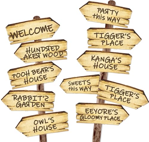 Baby Shower Decorations 11PCS Arrow Party Signs Birthday Decor Double Sided Sign for Oh Baby Party