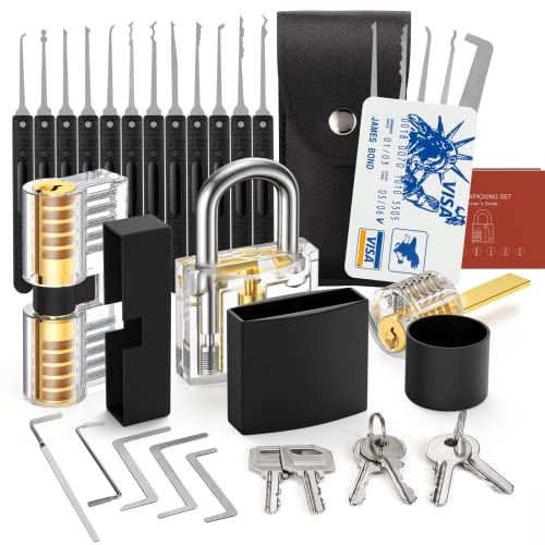 FAHEFANA 30-teiliges Lockpicking Set - [Anfänger Freundlich & 2024...