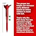 FIRE AWAY Premium Golf Tees, Reduced Ball Spin, Less Friction & Precision Height Markers for Perfect Trajectory, Made of Special Unbreakable Plastic Nylon Blend (Pack of 4)