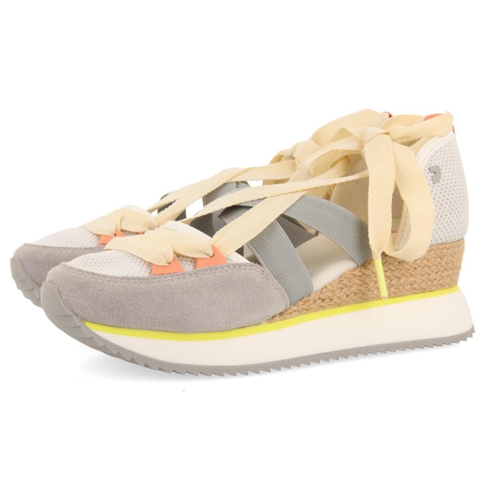 Sneakers Abiertos Blancos con CUÑA para Mujer SAMOBOR