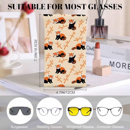 Image of Dragonfly Glasses Case Lightweight Glasses Cases PU Sunglass Organizer Eyeglasses Case Glasses Cases For Men Women