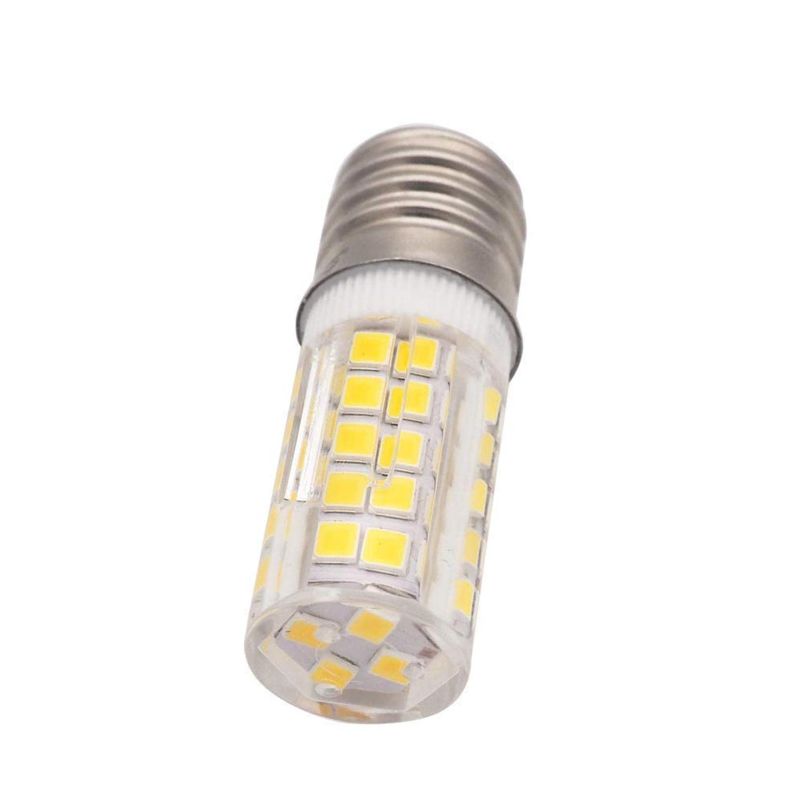 5 uds bombilla LED iluminador E17 para microondas 6W CA 110/220V 2835 SMD cerámica equivalente 60W incandescente Cerami blanco cálido/frío,Blanco frio 6000K,220-250V 6W