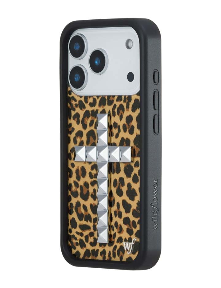 Image of Wildflower Cases - iPhone 17 Pro Compatible - Stud Cross Meow