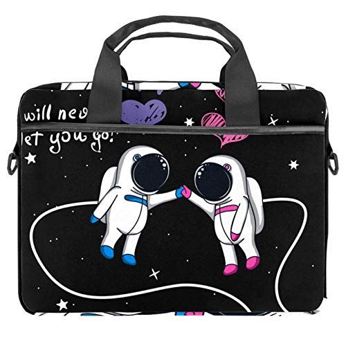 Funda maletín de astronauta espacial para portátiles de 13 a 14 pulgadas con asa de hombro