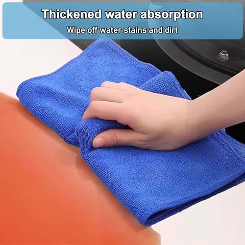 Behogan 4 Stück Bambus Baumwolltücher, 30x38cm Bambus Tücher, Saugfähige Reinigungstücher, Microfaser Putztuch, Wiederverwendbare Putztücher für Hochglanzoberflächen, zum Reinigen und Abstauben