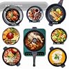 11 Inch Nonstick Frying Pan with Lid, 8-in-1 Multipurpose Cookware, 5 Qt Deep Sauté Pan Skillet with Steamer, PFOA-Free, Dishwasher & Oven Safe, Induction Compatible, Stay-Cool Handle (Black) #2