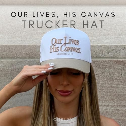 Image of Vintage Faith & Forever Trucker Hat | Men & Women | Christian Cross Jesus Hats | Bachelorette Bride Hat | Cotton | Snapback