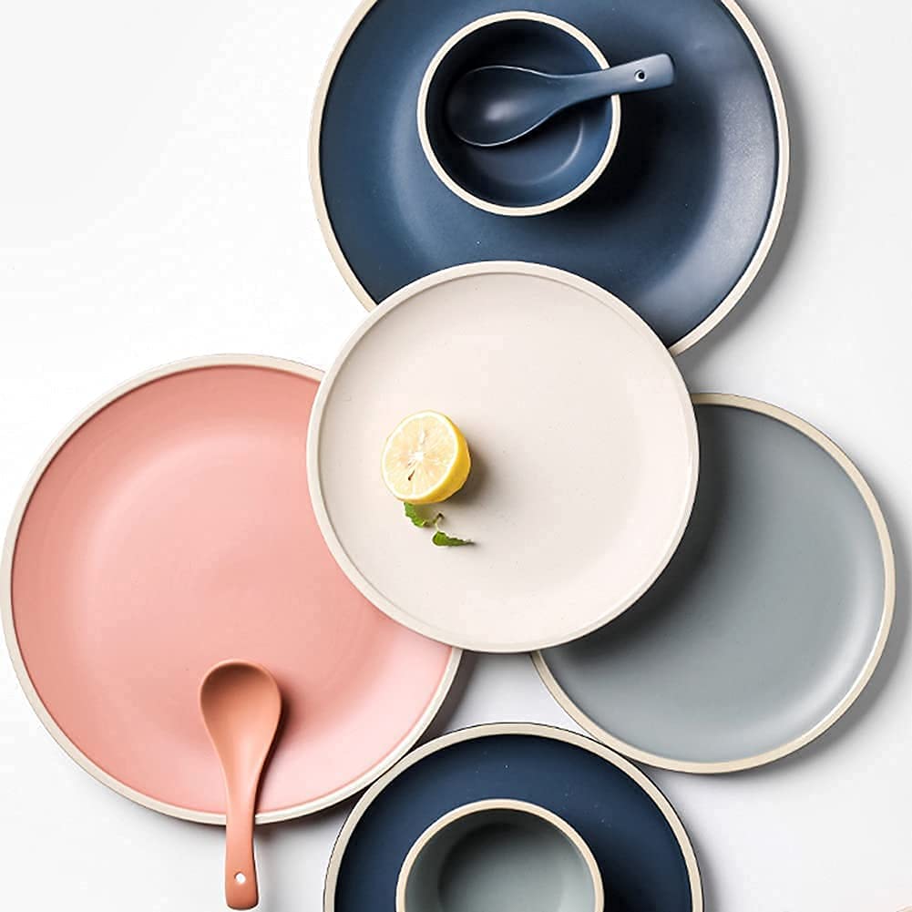 9-44-częściowy luksusowy zestaw naczyń rodzinnych, zastawa stołowa ceramiczna, naczynia porcelanowe, naczynia, talerze, ceramiczna zastawa stołowa kombi, porcelanowa zastawa stołowa