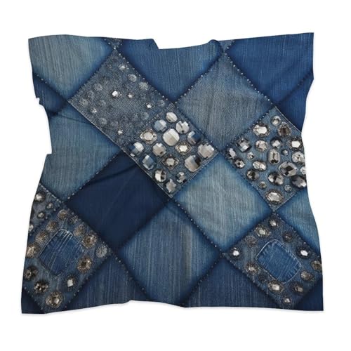 Bandana Silk Feeling Scarf for Women Men,Multi-Purpose Trees And Flowers Square Head Bandanas,Hair Neck Scarfs3