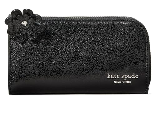 Image of kate spade new york Devin I Love You Script Embossed Leather Small Slim Bifold Wallet