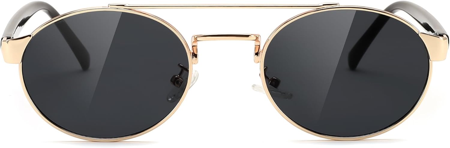 FEISEDY Classic Trendy Oval Sunglasses Women Men Cute Small Shade Metal Frame Sunnies B0264 - Image 5