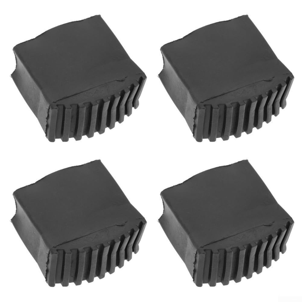 4 Pack Heavy Duty Rubber Ladder Feet Covers, Replacement Pads For Telescopic And Extension Ladders, Non-slip Base Protectors To Prevent Wobbling