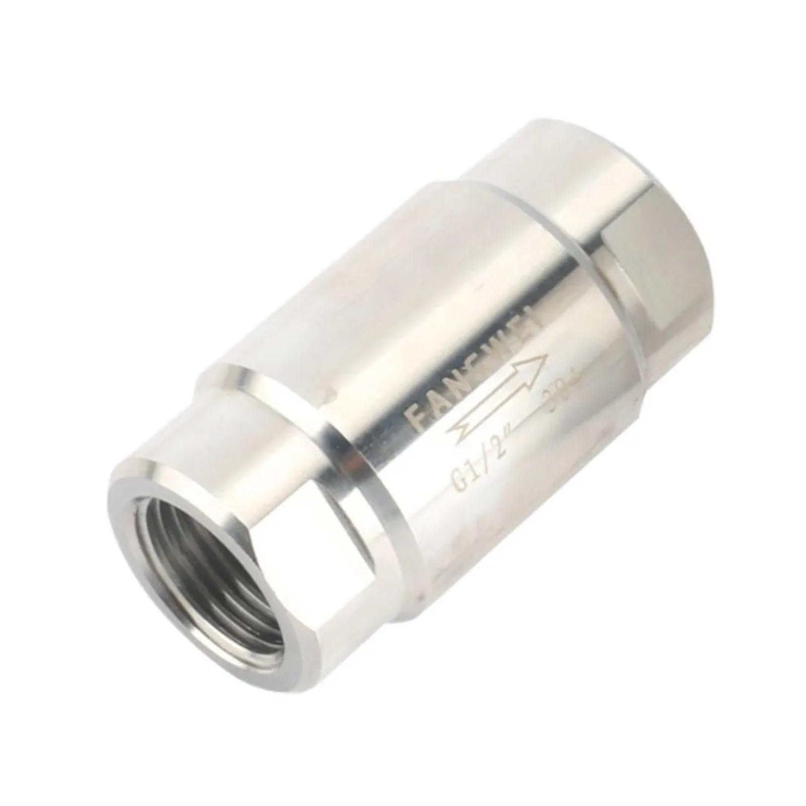 Clapet anti-retour 1/2" 3/4" 1" inox 304 femelle haute pression eau huile