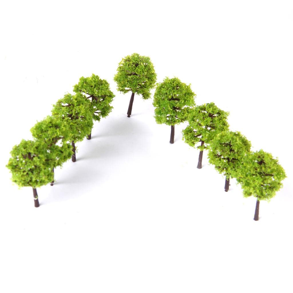 Calandis® 13Xpoly Model Trees Train Railroad Scenery 1:250 40Pcs Light Green | Other N Scale | N Scale | Model Railroads & Trains | Toys & Hobbies-image-16