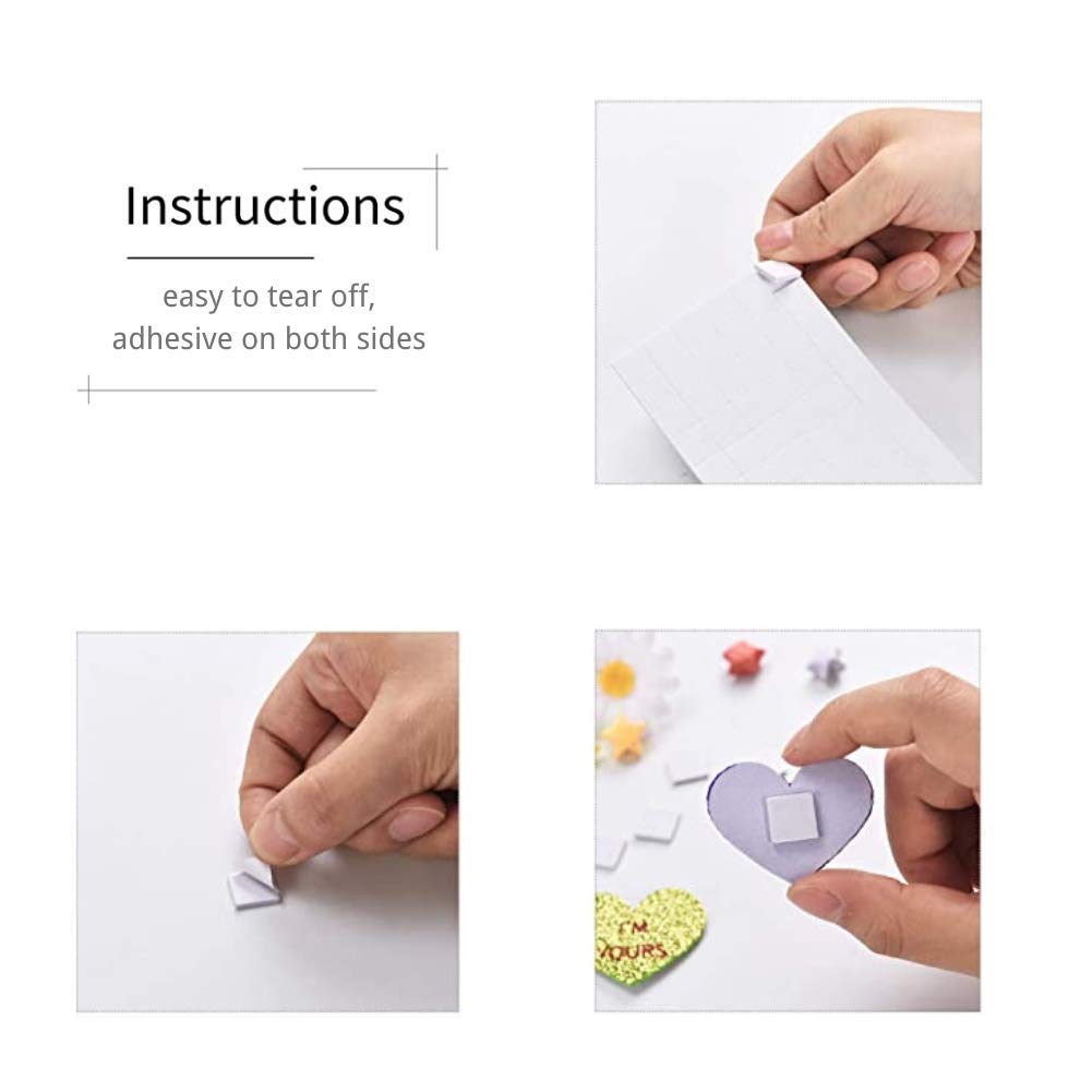 Lot De 120 Pastilles Adhésives Double Face Transparentes - Petits Pastilles Adhésives Amovibles