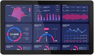 21.5" Embedded Industrial Touch Panel PC,16:9 Capacitive Touch Screen All-in-one, 2xUSB2.0, 2xUSB3.0, HDMI, VGA, 2xRS232, LAN (J1800, 4G-DDR3 RAM 64G SSD)