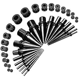 Huacan Stretcher Oreille 36 Pièces Kit 1,6 mm à 10 mm Ear Stretching Boucles d'oreille B...