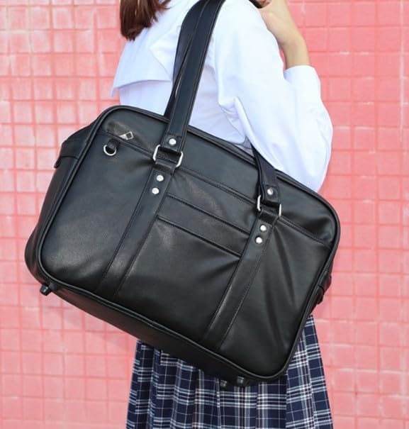 TOKYO-T Japanese Bag Black for Cosplay Kawaii Anime Costume Prop PU Leather Purses Handbag for Adult - Image 2