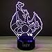 3D Illusion LED Night Light,7 Colors Gradual Changing USB Touch Switch 3D Visual Lights for Holiday Gifts or Home Decorations