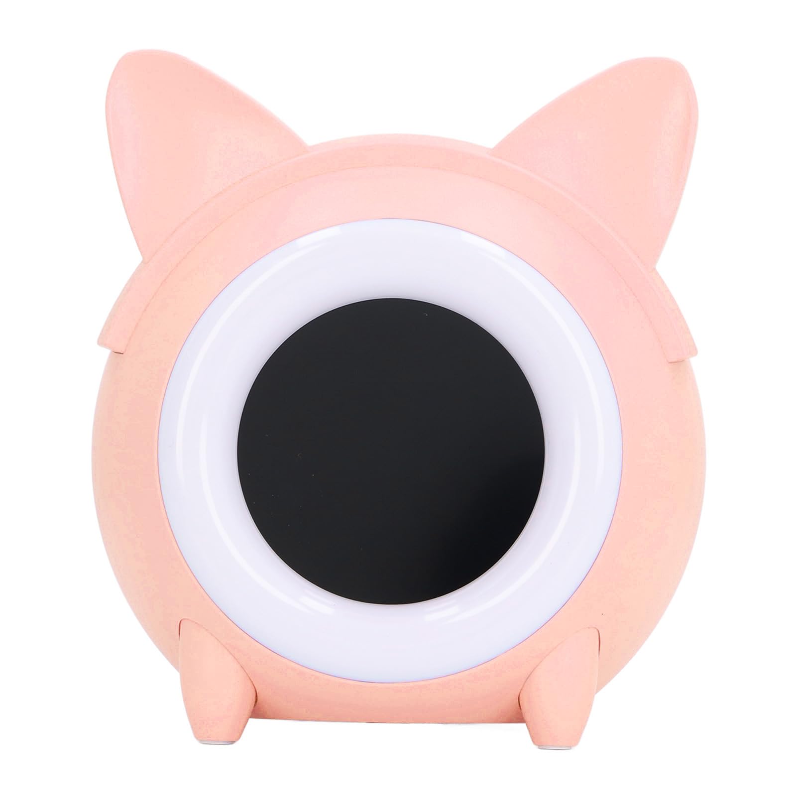 Réveil Chat de Dessin animé, Chronométrage Numérique au Design Adorable avec Veilleuse pour l'entraînement au Sommeil des Enfants (Pink)