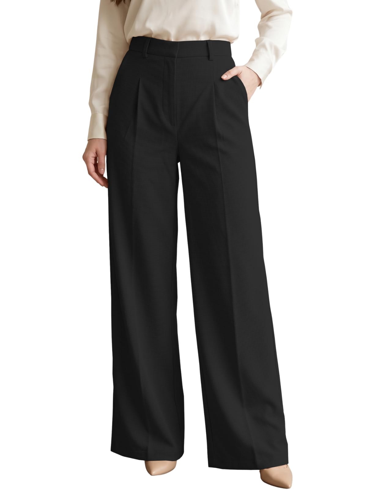 High Waist Cotton Trousers for Women – Flared Parachute Pants with Side Pockets | Casual Travel Cargo Pants (Available in Plus Size and Combo Pack of 2)-image-14